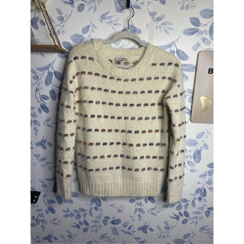 LOFT NWT Women’s Cream Speckle Sweater Size Small